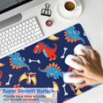 thumbnail image 4 of Long Mouse Pads for Desk,DarkBlue Dinosaurs Bones Pattern Desk Mats on Top Of Desks, Desk Mouse Pad Extra Large with 3mm Non-Slip Base and Stitched Edge for Gaming,Office,Work,Home 31.5"x11.8", 4 of 6