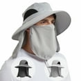 thumbnail image 1 of EINSKEY Fishing Hat Sun Protection Hat with Neck Flap for Men,Full Coverage Light Gray, 1 of 8