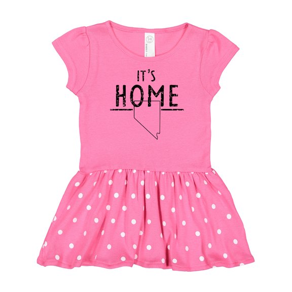 Inktastic It's Home- State of Nevada Outline Distressed Text Gift Baby Girl Dress
