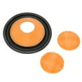 thumbnail image 1 of Speaker Cone Drum Paper, Rubber Surround SmoothHigh Frequency Roll Off 0.8 Inches Inner Diameter Subwoofer Speaker Cone Drum Paper  for 3 Inches Loudspeaker, 1 of 7