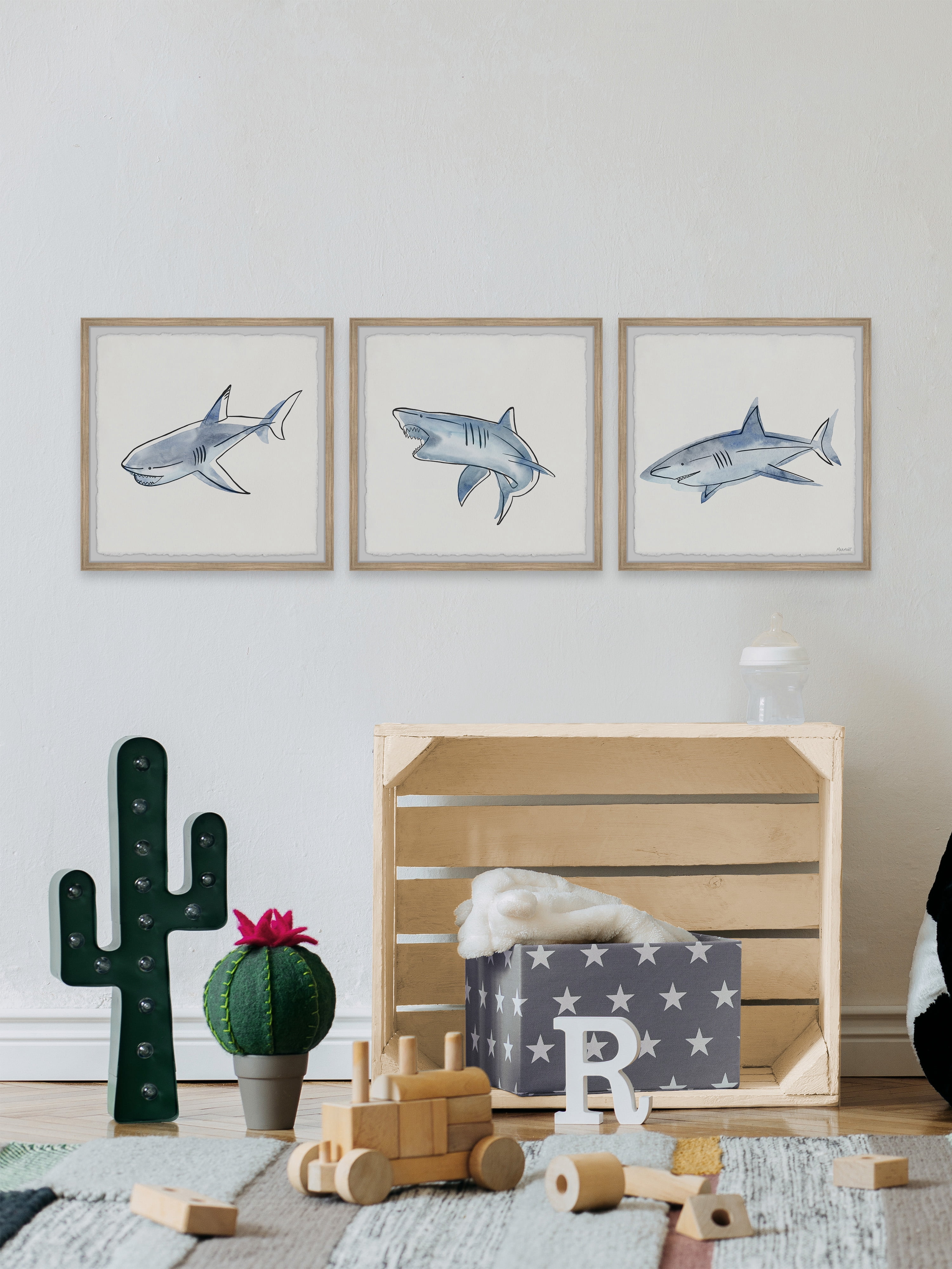 Marmont Hill Printed Animals & Insects Framed Art Prints, Set of 3