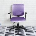 thumbnail image 2 of LAICAIW Housse de Chaise de Bureau Extensible Résistante à l'Eau en Spandex Extensible Jacquard Housse de Chaise d'Ordinateur pour Chaises de Bureau Velours Violet, 2 of 7