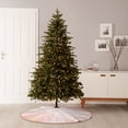 thumbnail image 6 of Fotbe Pink Marble Pattern Christmas Tree Skirt, Tree Skirts Plush Christmas Decorations, Christmas Tree Skirts Xmas Decorations Holiday Party Decor-48", 6 of 6
