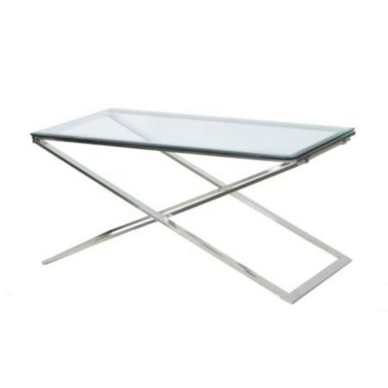 Hudson Cross Beveled Glass Folding Coffee Table Com