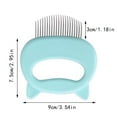 thumbnail image 2 of ACDANC Cat Hair Shell Comb Deshedding Dematting Brush Tangles Removal Comb Pet Grooming Tool Deshedding Brush for Cats Green, 2 of 7