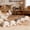 5PCS Color Mixing, variant on 3/5pcs Pet Cat Toy Simulation Plush Mouse Artificial Plush (Synthetic Fiber) Mouse Two-Color Plastic Cat Toy Long-Haired Mouse - Indoor Cat Interactive Play and Exercise Cat Toy