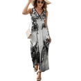 thumbnail image 3 of A Biker's Wedding Sleeveless Dress Women's summer dress Female dress Summer dresses for women, 3 of 7