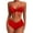 Red, variant on TAGOLD Plus Size Summer Swimsuit for Women,Women Bikini SloidStrappy Back Set Two Piece Swimsuits Swimdress Swimwear