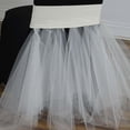 thumbnail image 2 of Efavormart Ivory Bridal Wedding Party Stretchy Spandex Fitted Tulle Tutu Chair Skirts Dinning Event Slipcover For Banquet Catering, 2 of 8