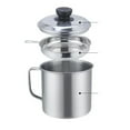 thumbnail image 2 of Bacon Grease Container Kitchen Oil Container Can with Strainer for Store Meat Frying Oil and Cooking Grease Storage (Silver Oil Container), 2 of 6