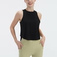 thumbnail image 5 of ZZwxWA Workout Tops for Women Crop Tank Tops Sleeveless Cool Dry Loose Athletic Shirts for Running Yoga Gym Womens Vest, 5 of 7
