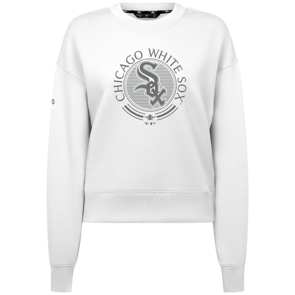 Women's Levelwear White Chicago White Sox Sponge Tri-Blend Grain Sweatshirt