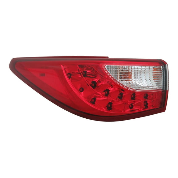 KAI New CAPA Certified Standard Replacement Driver Side Outer Tail Light Assembly, Fits 2013-2013 Infiniti JX35