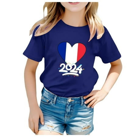 

ZMHEGW Toddler Boys Girls Prints Short Sleeve Prints T Shirt Tops Clothes Toddler Boys Girls T Shirts