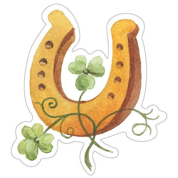 Paper House Productions Lucky Horse Shoe Shaped Die-Cut 3" Vinyl Sticker