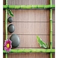 thumbnail image 3 of Meditation King Size Duvet Cover Set, Spa Frame with Spiritual Stones Bamboo Stems Orchid Petals Yoga Zen Philosophy, Decorative 3 Piece Bedding Set with 2 Pillow Shams, Multicolor, by Ambesonne, 3 of 3
