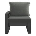 thumbnail image 2 of WestinTrends Montara Outdoor HDPE Left Arm Sectional Patio Corner Club Chair with Patio Cushions, Gray/Gray, 2 of 15