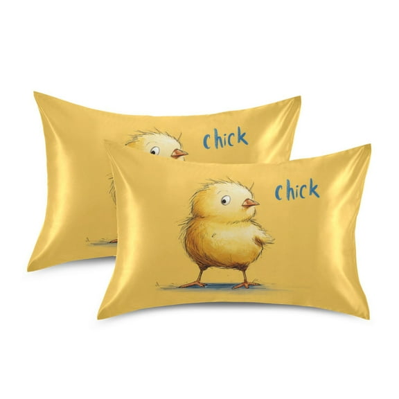 Silky Satin Standard Pillowcases For Hair And Skin Chick
