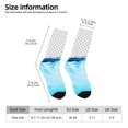 thumbnail image 2 of Fotbe Crystal Clear Water Splash Calcetas Largas con Estampado para Hombre y Mujer – Calcetas de Compresión Transpirables y Elásticas, Viajar y Uso Diario Talla 5-11, 2 of 6