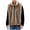Khaki, variant on Faux Fur Vest For Men Trendy Fall Sleeveless Stand Collar Fuzzy Jacket Fluffy Winter Coats Furry Vests Outerwear Brown