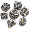 thumbnail image 4 of Hollow Metal Dice Set Polyhedral  for Role Playing Games dice, 4 of 8