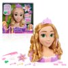 Disney Princess Rapunzel Styling Head, 14-pieces, Pretend Play, Kids Toys for Ages 3 up