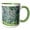 Green/White, variant on 3drose, Lilac Flowers Behind the Fountain. Impressionism of the First Water, 11oz Magic Transforming Mug