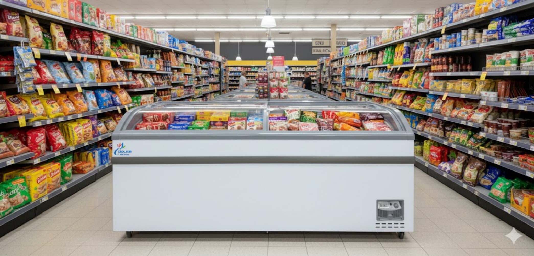 Cooler Depot 80 inch 16.8 cu.ft, Commercial Market Grocery Island Chest Freezer, NSF Certified.