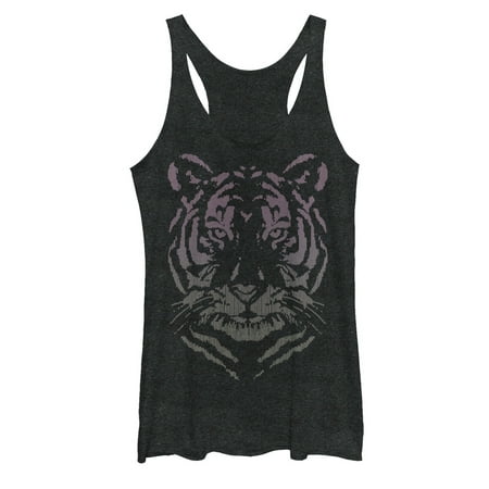 King Tiger Heavy Tank - Women's Tiger Stitch Print Racerback Tank Top