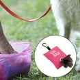thumbnail image 4 of Dispensador de bolsas de basura para mascotas organizador de bolsas de basura para caca de perro (rosa) JShteea Libre de BPA, 4 of 6