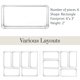 thumbnail image 5 of Set organizador de cajones StorI SimpleSort, 6 piezas, plástico transparente, 5 of 8