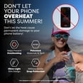thumbnail image 3 of PHOOZY Thermal Phone Case - Apollo Series : Cell Phone Pouch Prevents Overheating from Sun Exposure, Extends Battery Life, Provides Drop Protection and Floats in Water (LARGE - Silver), 3 of 6