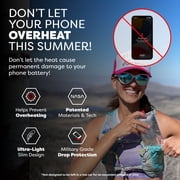 PHOOZY Thermal Phone Case - Apollo Series : Cell Phone Pouch Prevents Overheating from Sun Exposure, Extends Battery Life, Provides Drop Protection and Floats in Water (LARGE - Silver)