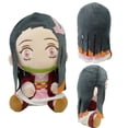 thumbnail image 2 of Anime transfronterizo sección completa Ghost Slayer Blade Tanjiro Nezuko Doll Regalo para niños Juguete de peluche Sentado Nezuko + 20 cm uno, 2 of 2