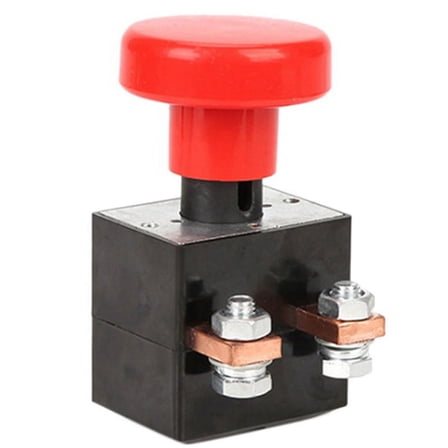 250A Type Emergency Disconnect Switch Stop Switch Button Emergency Switch for Forklift Pallet Truck Golf Cart