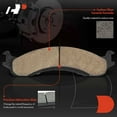 thumbnail image 3 of A-Premium Front Ceramic Disc Brake Pads Set Compatible with Select Ford Models - For F-250 HD, For F-350, E-250, E-250 Econoline, E-350 Club Wagon, E-350 Econoline, E-350/E-450/Econoline Super Duty, 3 of 9