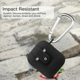 thumbnail image 5 of Fintie AirPods Silicone Case Cover Skin with Keychain Carabiner, Black, 5 of 6
