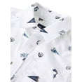 thumbnail image 2 of The Children's Place Boys Short Sleeve Print Poplin Button Up Shirt, Sizes XS-XXL, 2 of 3