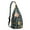 Black-21, variant on Botanical Sling Backpack - Wildflower and Butterfly Illustration Shoulder Bag, Multi-Functional Travel Essential