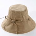 thumbnail image 5 of CoCopeaunts Black Bucket Hat New Beach Bow Belt Basin Hat for Women Female Ladies Bucket Hats Summer Mesh Lining Sun Cap, 5 of 8