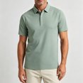 thumbnail image 6 of IhhxPro Big & Tall Men's Quick-Dry Collared Shirt Short Sleeve Moisture-Wicking Summer Tee Lightweight Business Sport Casual Golf Performance Athletic Fit Breathable Cotton M-5XL, 6 of 8