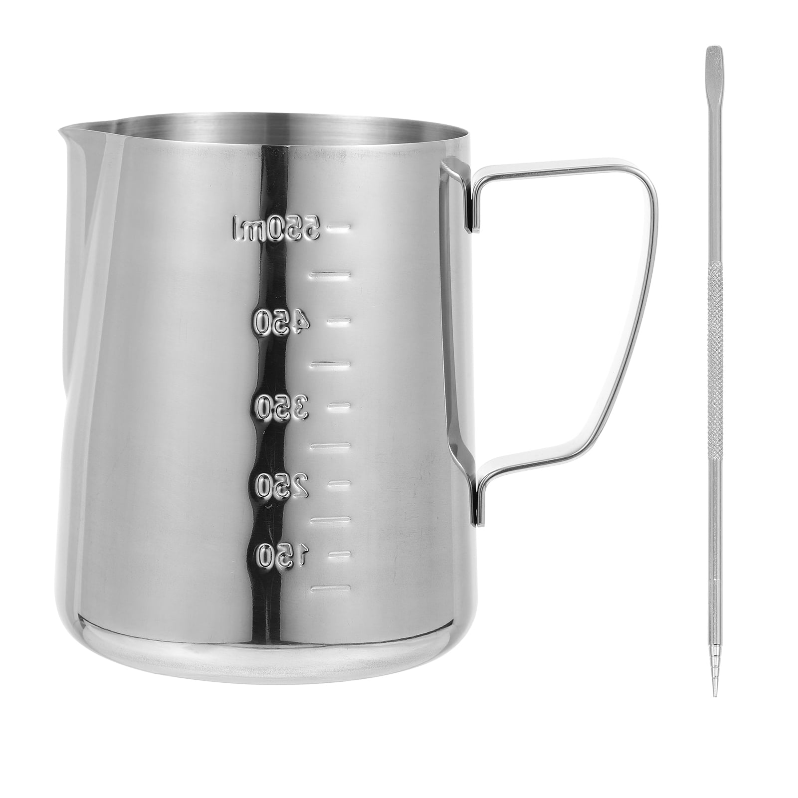 Measuring Cup, Stainless Steel Measuring Cups (64OZ/2 Liter- 8 Cup),  Heavy-Duty Frothing Pitcher, Milk Frothing Pitcher Milk Frother Cup with  Marking