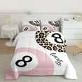 thumbnail image 2 of Castle Fairy 3-Piece Full Leopard Billiards Bedding Comforter Set, 2 of 8