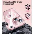 thumbnail image 5 of Magnetic Clear for iPhone 13 Case with Full Camera Cover Protection [No.1 Strong N52 Magnets] [Military Grade Drop Protection] for Women Girls Phone Case (6.1")-Clear, 5 of 12