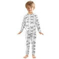 thumbnail image 3 of joogoo Bows Pajamas Set Long Sleeve Soft Cotton Sleepwear 2 Piece 24M, 3 of 7
