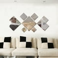 thumbnail image 5 of 7Pcs Silver Squares Mirror Wall Stickers Removable Wall Decal Stickers plastic Mirror Wall Home Decor, 5 of 5