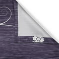 thumbnail image 3 of Ambesonne Dark Purple Kitchen Curtains, Violet Beauty Floral, 55"x45", Quartz, 3 of 3