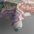 thumbnail image 3 of Boho Bohemia Flower Rectangle Tablecloth 60"x84",Waterproof Polyester Rectangle Table Cloth, Wipeable Spillproof Polyester Tablecloth for Dining, Camping, Indoor and Outdoor, 3 of 4