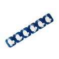 thumbnail image 1 of Inteprter 6 uds./fila gancho montado en la pared plástico autoadhesivo sala de estar baño colgar ropa percha recortable sin perforaciones Almacenamiento y organización del hogar Azul Inteprter HA064389-01B, 1 of 6