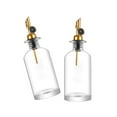 thumbnail image 5 of Glass Oil Bottle Olive Oil Dispenser Bottles Kitchen Gadget Sauce Sauce Holder Dispenser Olive Oil Bottles for BBQ Outdoor Roasting Indoor gold 350ml, 5 of 8